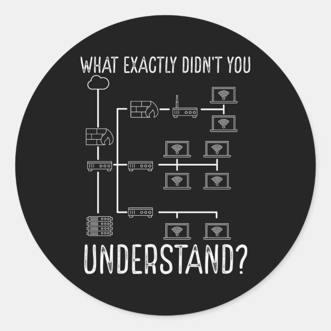 Network Engineer Tool Network Engineering Classic Round Sticker (Front)