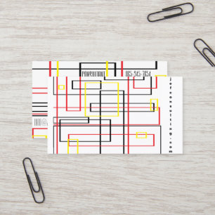 Network / Lines Industrial Pattern Business Card