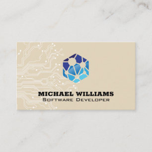 Network Logo   Circuitry   Tech Engineer Business Card
