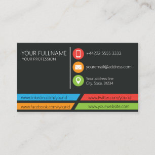 Networking business card. card