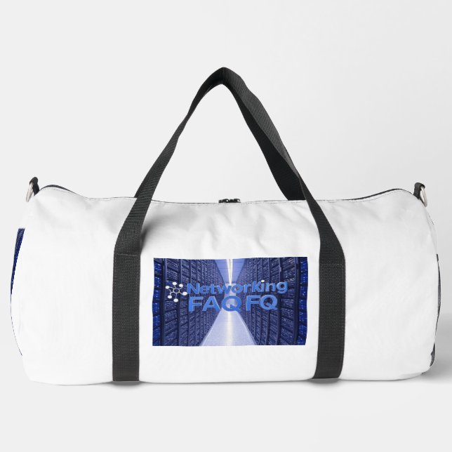 Networking FAQ Duffle Bag (Front)
