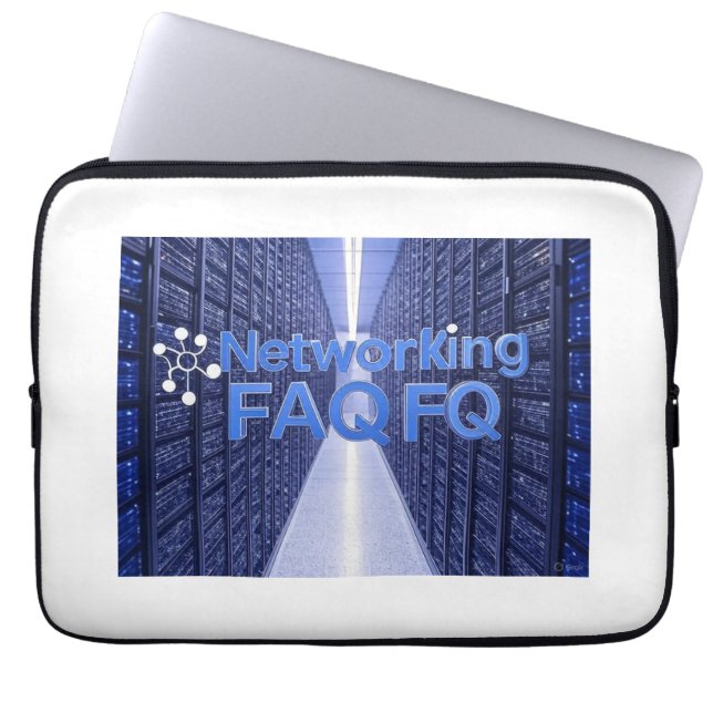 Networking FAQ Laptop Sleeve (Front)