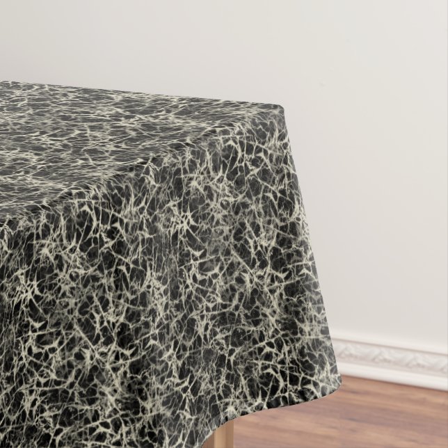 Networking Neurons on Black - seamless pattern.   Tablecloth (In Situ)