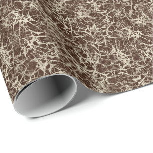 Networking Neurons on Red - seamless pattern.    Wrapping Paper