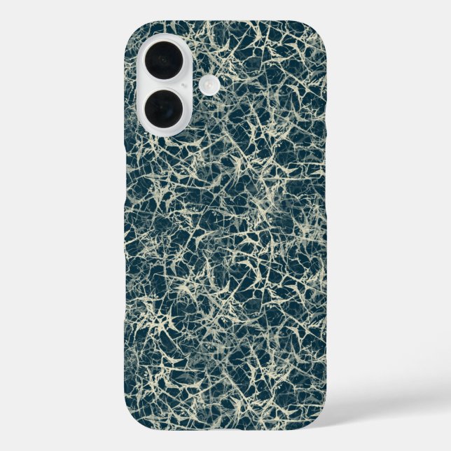 Networking Neurons on Teal - seamless pattern. Case-Mate iPhone Case (Back)