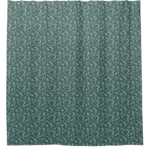 Networking Neurons on Teal - seamless pattern. Shower Curtain