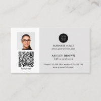 Networking real estate QR code professional photo 