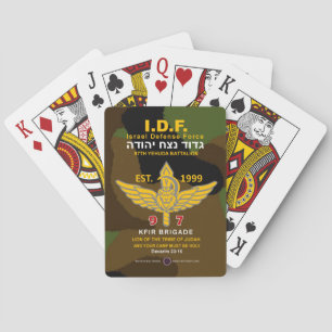 Netzah Yehuda 97th Battalion Playing Cards