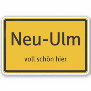 Neu-Ulm Sticker Sticker Autosticker