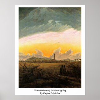 Neubrandenburg In Morning Fog By Caspar Friedrich Poster