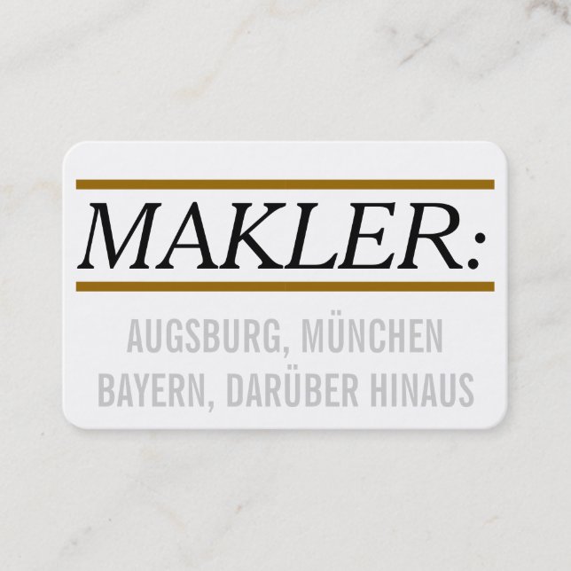 Neue Größe! Business Card (Front)