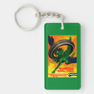 Neumaticos Royal Cord Vintage PosterEurope Key Ring