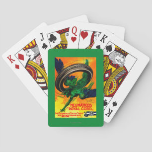 Neumaticos Royal Cord Vintage PosterEurope Playing Cards