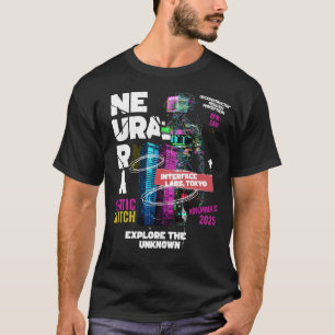 Neura Static Glitch Cyberpunk Tokyo Tech Event Art T-Shirt