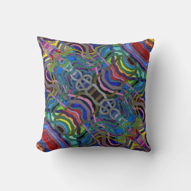 Neural Cohesion Light Blue Cushion (Front)
