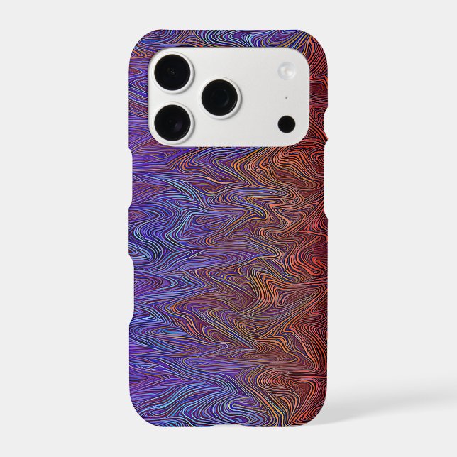 "Neural Firestorm" Abstract” Red Blue (Back)