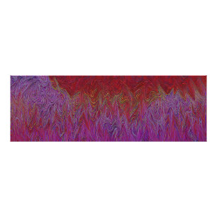 "Neural Firestorm" Abstract” Red Purple Photo Print