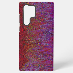 "Neural Firestorm" Abstract” Red Purple Samsung Galaxy Case