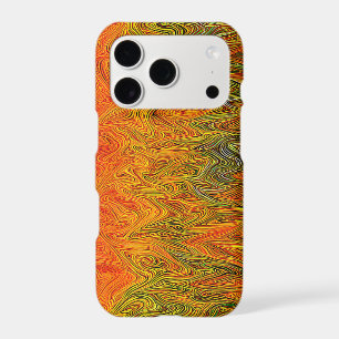 "Neural Firestorm" Abstract Yellow Orange
