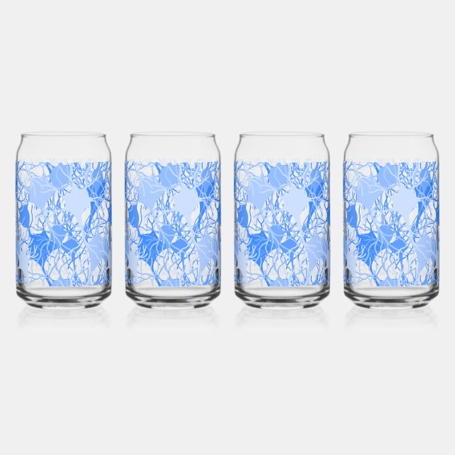 Neural Network Blue Neurons Can Glass (Front)