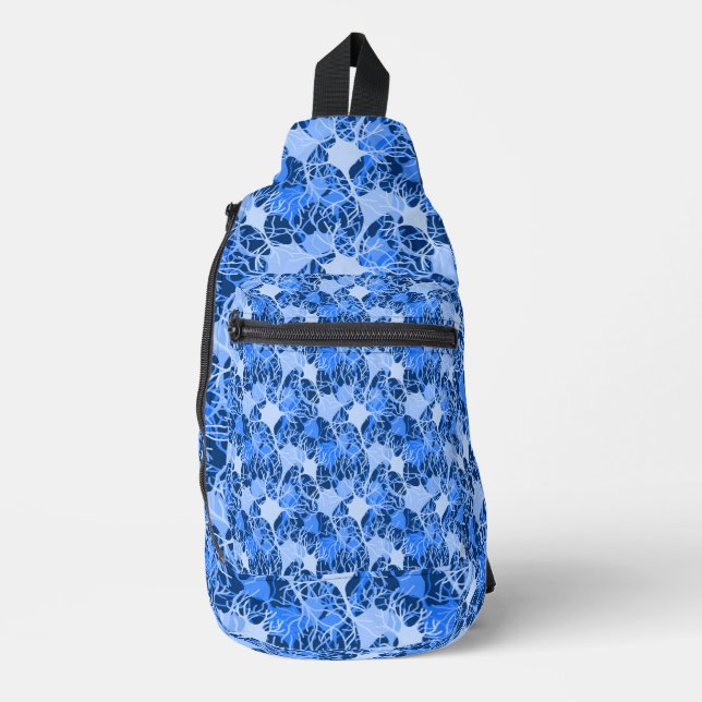 Neural Network Blue Neurons Print Cut Sew Bag (Front)