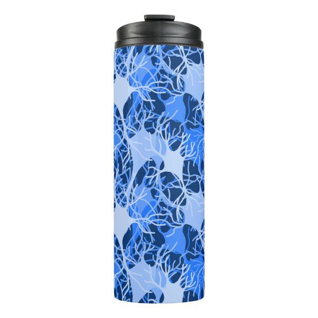 Neural Network Blue Neurons Thermal Tumbler (Front)