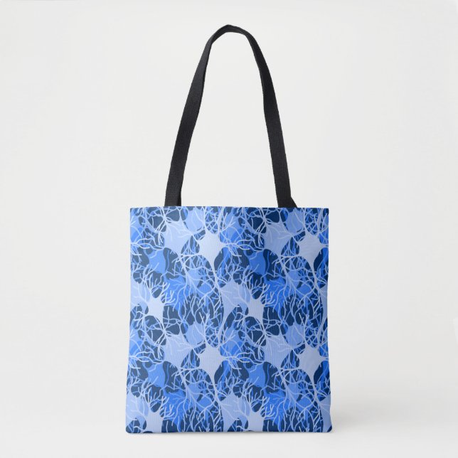  Neural Network Blue Neurons Tote Bag (Front)