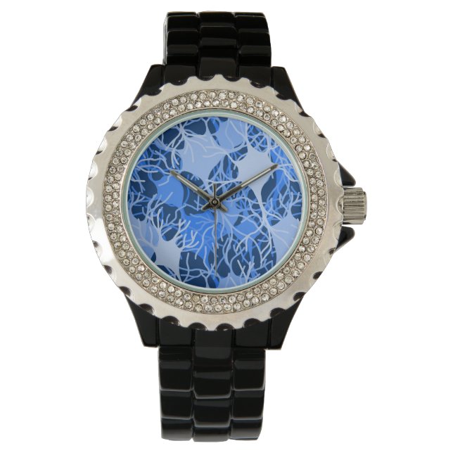 Neural Network Blue Neurons Watch (Front)