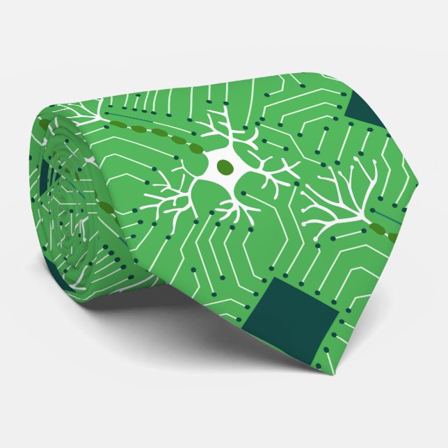 Neural Network - Green Tie (Rolled)