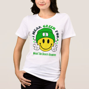 Neural Tube Defects Awareness Ribbon Support Gifts Tri-Blend Shirt