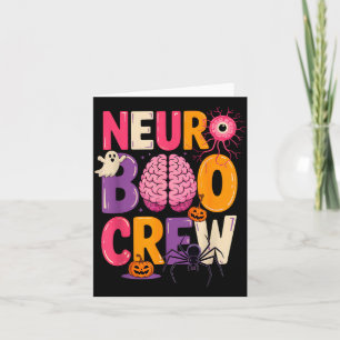 Neuro Boo Crew Halloween Anatomical Brain Anatomy Card
