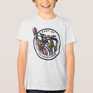 Neuro diversity autism unique brain Tri-Blend shirt