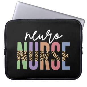 Neuro Nurse cheetah RN nurse appreciation gifts Laptop Sleeve