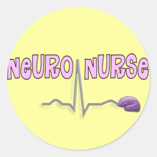 Neuro Nurse Gifts Classic Round Sticker