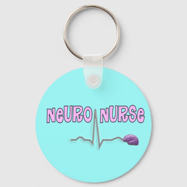 Neuro Nurse Gifts Key Ring (Front)