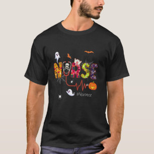 Neuro Nurse Halloween Ghost Spider Neuroscience Nu T-Shirt