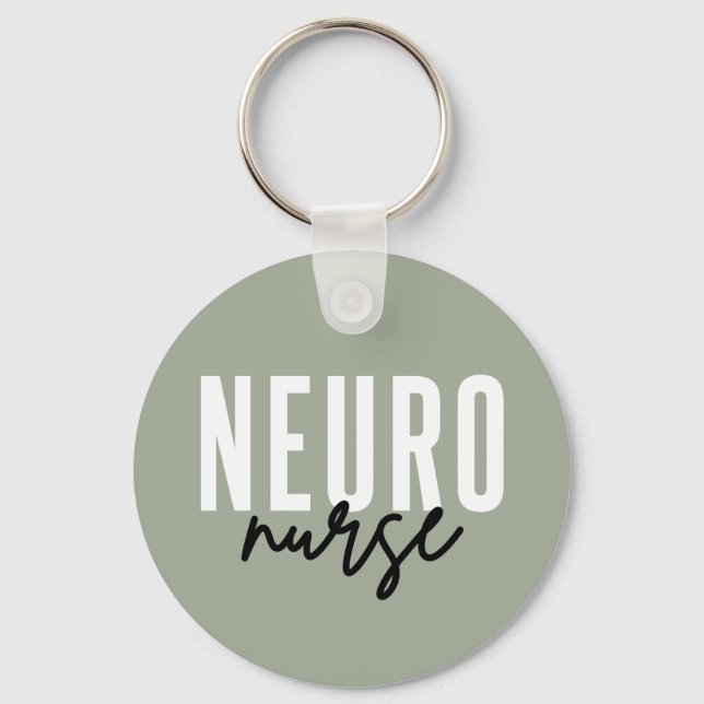 Neuro Nurse Neuroscience nurse appreciation gifts Key Ring (Front)