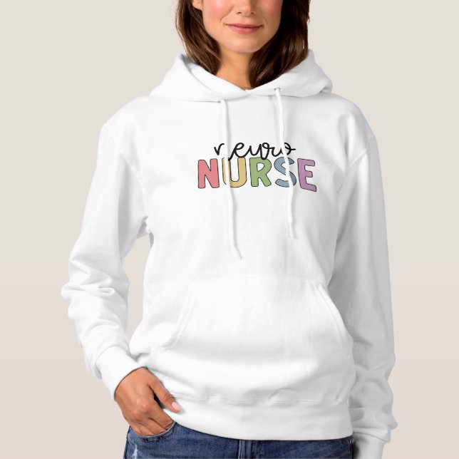 Neuro Nurse Neuroscience Nurse Gifts Hoodie (Front)
