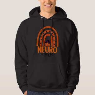 Neuro Nurse Rainbow Halloween Neuroscience Nursing Hoodie