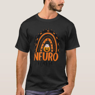 Neuro Nurse Rainbow Neuroscience Nursing Halloween T-Shirt
