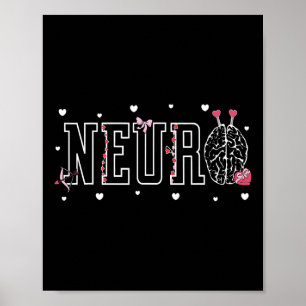 Neuro Nurses Brain Candy Heart Neuroscience Nurse Poster