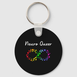 Neuro Queer! Lgbtq Gay Pride! Neurodiverse Autisti Key Ring