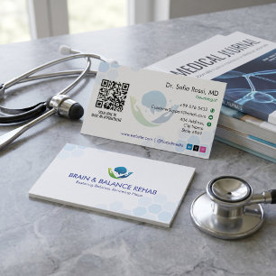 Neuro Rehab Business   Minimalist White Card