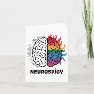 Neuro Spicy Brain Meme Design _1 Card
