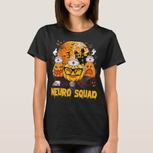 Neuro Squad Pumpkin Nurse Ghost Scary Halloween Co T-Shirt