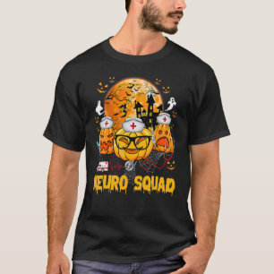 Neuro Squad Pumpkin Nurse Ghost Scary Halloween Co T-Shirt
