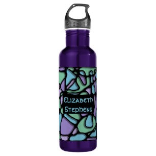 Neuroart Stained Glass Water Bottle