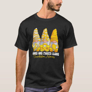 Neuroblastoma Awareness Month Yellow Ribbon Gnomie T-Shirt