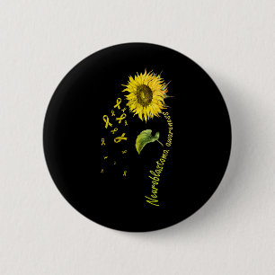 Neuroblastoma Awareness Sunflower 6 Cm Round Badge