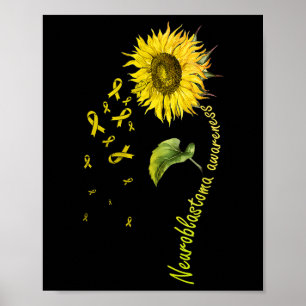Neuroblastoma Awareness Sunflower Poster